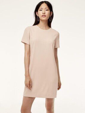 Aritzia Babaton Patricio Dress Matte Pearl NWT Size 0 Terado Crepe